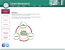 Tablet Screenshot of careerdimensions-dfw.com